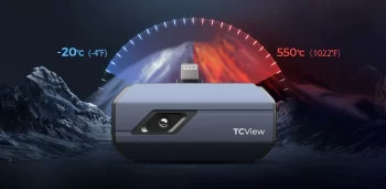 Termokamera TOPDON TC002 Equipped with an ultra-high IR camera resolution of 256x192 pixels